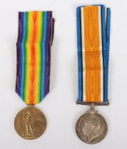 Great War Medal Pair to the Duke of Cornwall’s Light Infantry