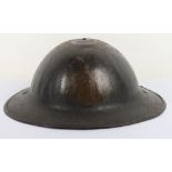 WW1 Canadian 46th Battalion 4th Infantry Division Steel Combat Helmet