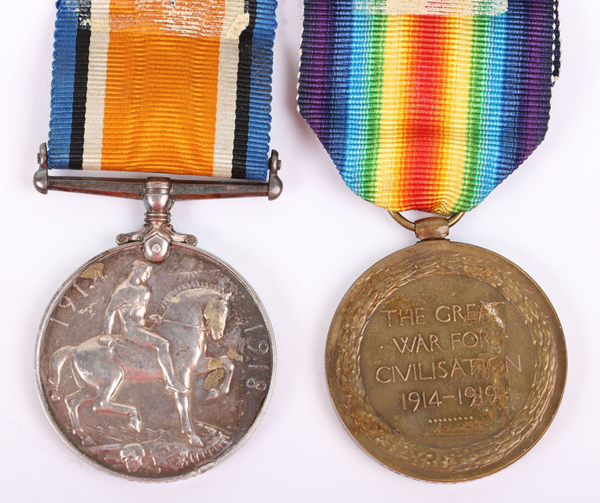 Great War Medal Pair Awarded to a Lieutenant who Served in the 15th Battalion Hampshire Regiment - Image 5 of 6