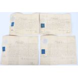 Grouping of Early Victorian Commission Documents of Robert Cooper Sawbridge 8th and 10th Light Drago