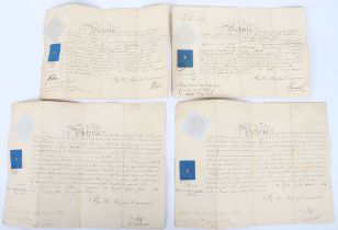 Grouping of Early Victorian Commission Documents of Robert Cooper Sawbridge 8th and 10th Light Drago