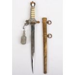 WW2 German Kriegsmarine Officers Dress Dagger by Carl Eickhorn Solingen