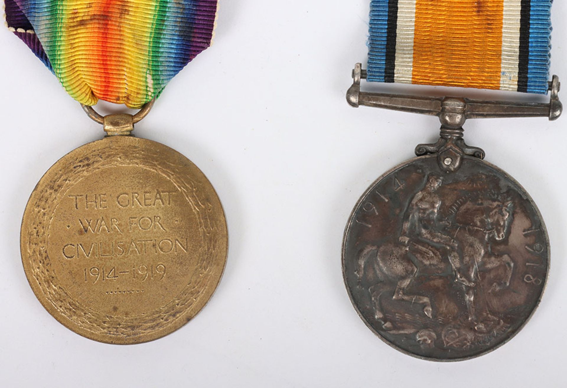 Great War Medal Pair South Wales Borderers - Image 4 of 5