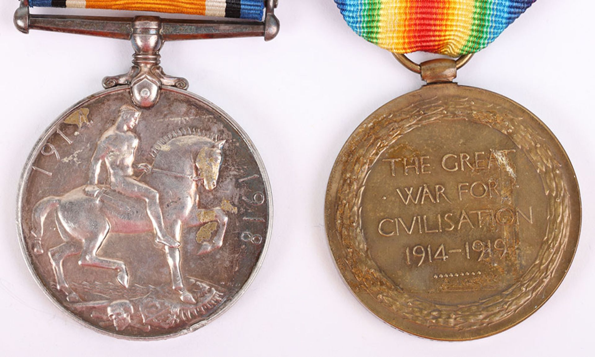 Great War Medal Pair Awarded to a Lieutenant who Served in the 15th Battalion Hampshire Regiment - Image 6 of 6