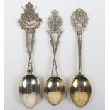 3x Indian Army Regimental Spoons