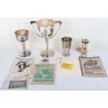 Grouping of Pre and Post Third Reich Period Motorcycle Racing Trophies and Ephemera