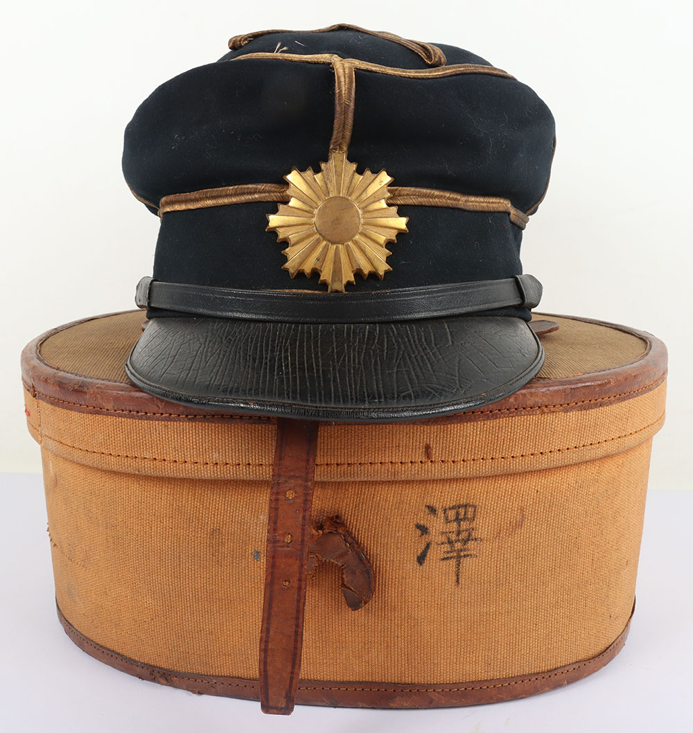 WW2 Japanese Infantry Officers Parade Full Dress Peaked Cap - Image 2 of 32