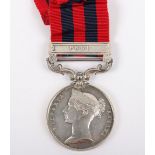 India General Service Medal to a Stoker on H.M.S. Styx for the 1853 Second Anglo-Burmese War