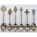 5x Indian Army Silver Regimental Spoons