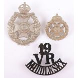 19th Middlesex Rifle Volunteers (Bloomsbury Rifles) Badges