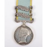 Victorian Crimea Campaign Medal to the 95th (Derbyshire) Regiment