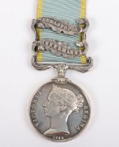 Victorian Crimea Campaign Medal to the 95th (Derbyshire) Regiment