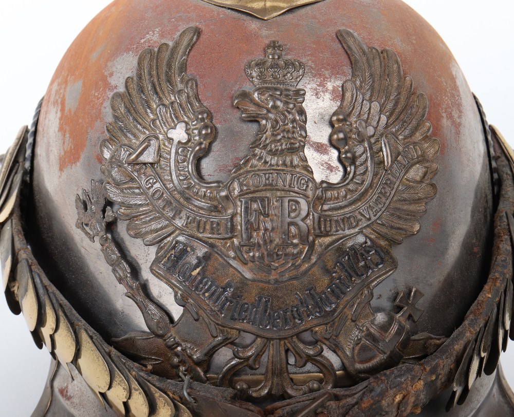 Imperial German M-1867 Cuirassier Regiment Nr2 Other Ranks Helmet - Image 2 of 10