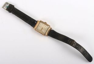 A gentleman’s 9ct gold presentation wristwatch, Paul Buhre, 1950’s