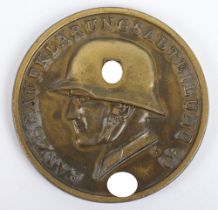 German 14th Panzer Division Commemorative Medallion