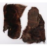 Pair of 19th Century American Frontiersman Bearskin Gloves Belonging to Dr W F Carver, Wild West Sha