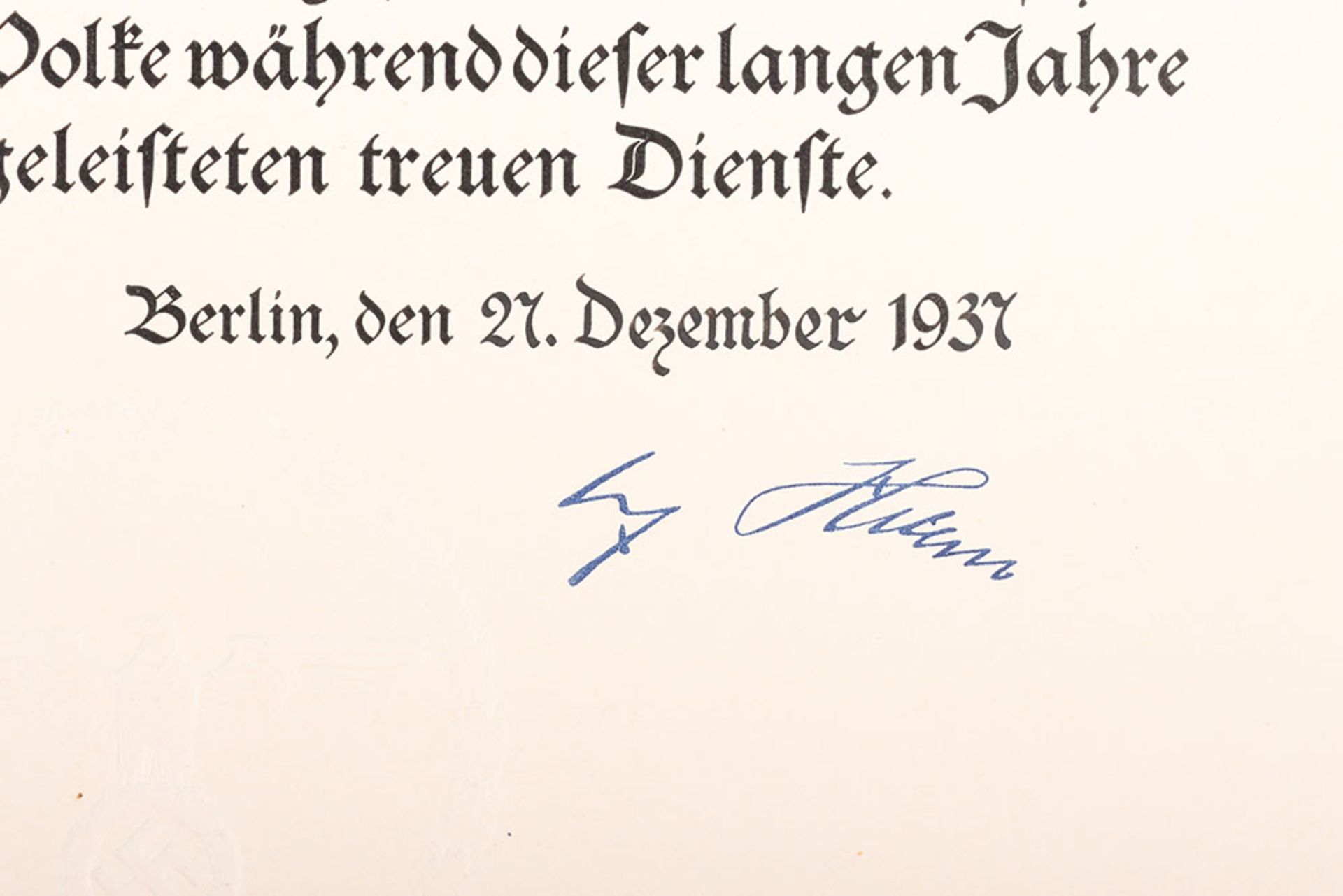 Third Reich Civilian Award Citation Grouping - Image 8 of 11