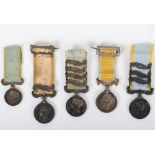 Collection of 5 Contemporary Victorian Miniature Medals for Service in the Crimea and the Baltic