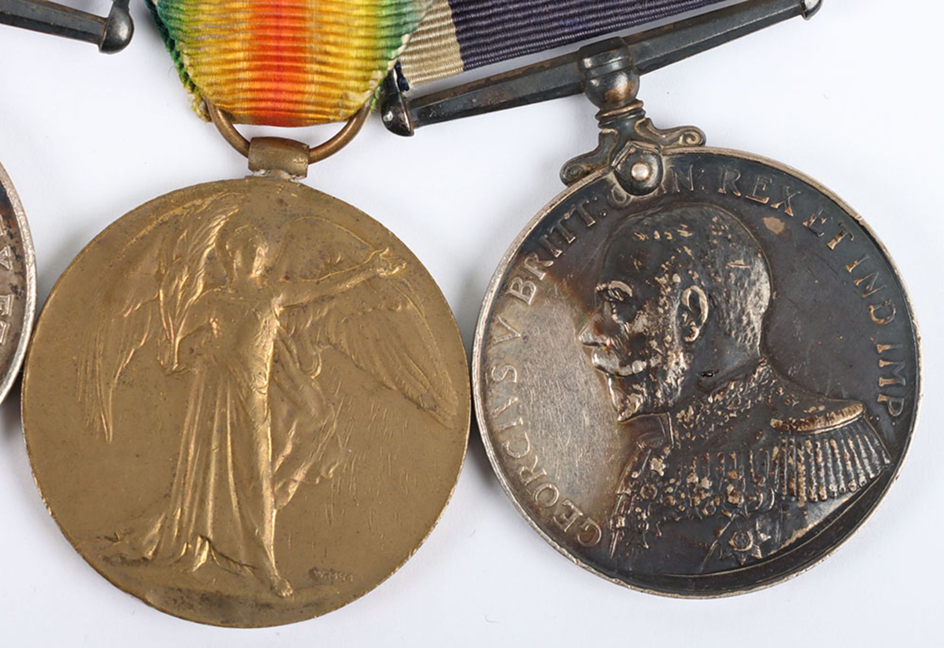 A Great War Naval Long Service Medal Group of 4, HMS COLUMBINE - Bild 3 aus 10