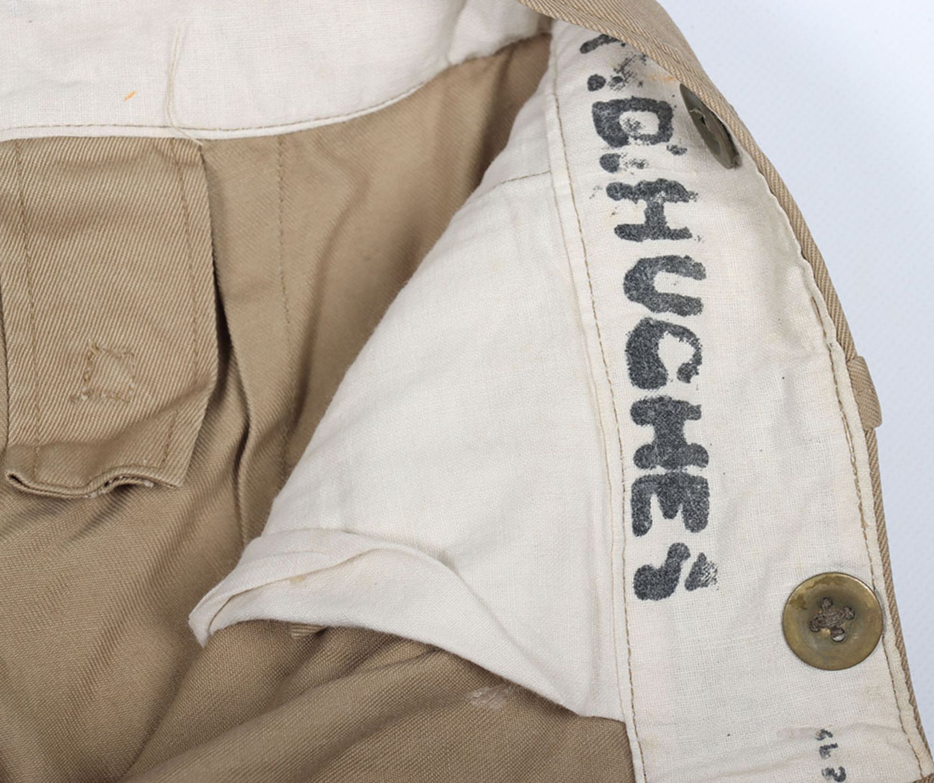 British Post War Royal Marines KD Tunic and Trousers Worn by Swimmer Canoeist T D Hughes During his - Image 15 of 15