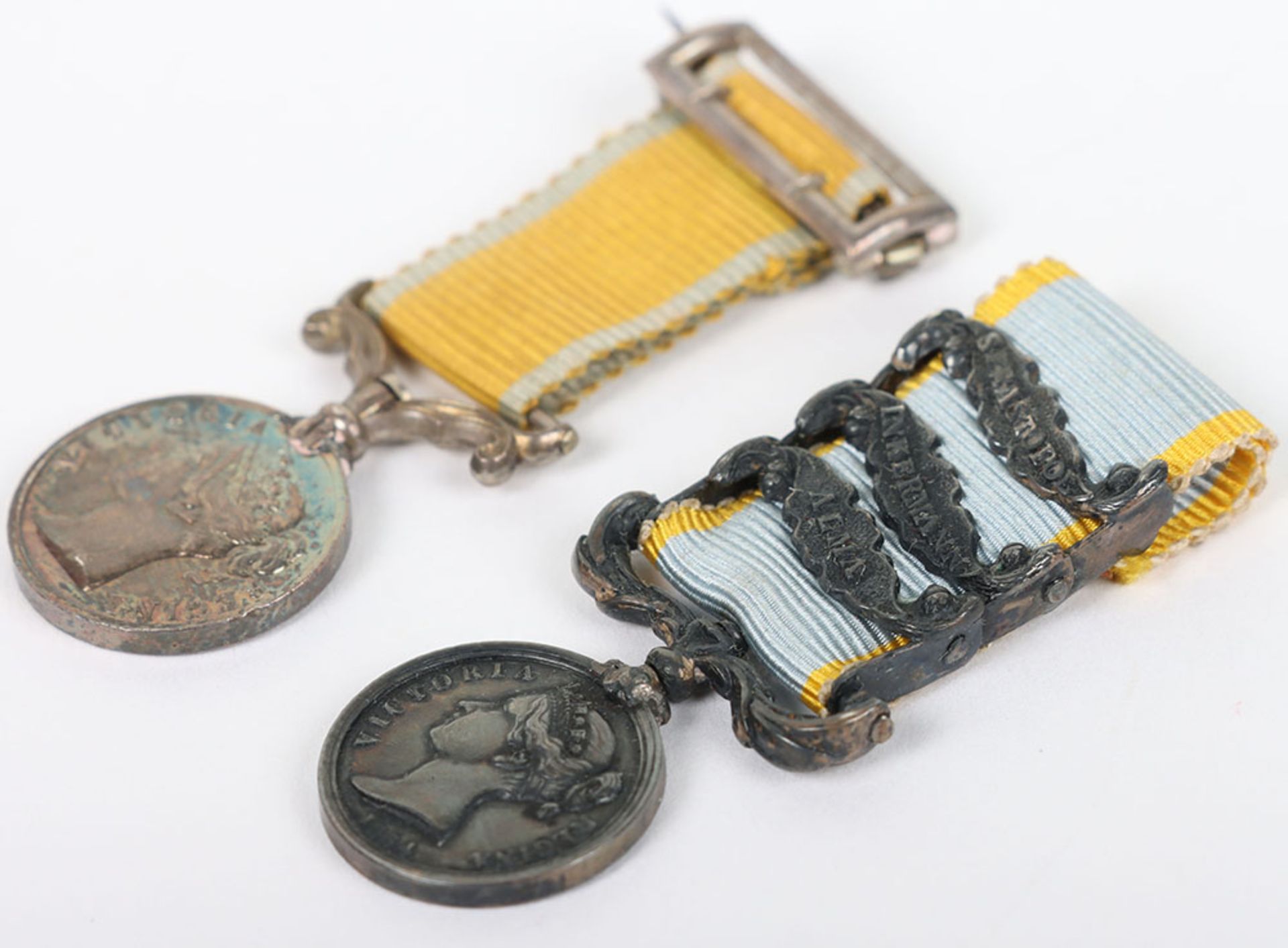 Collection of 5 Contemporary Victorian Miniature Medals for Service in the Crimea and the Baltic - Image 9 of 9