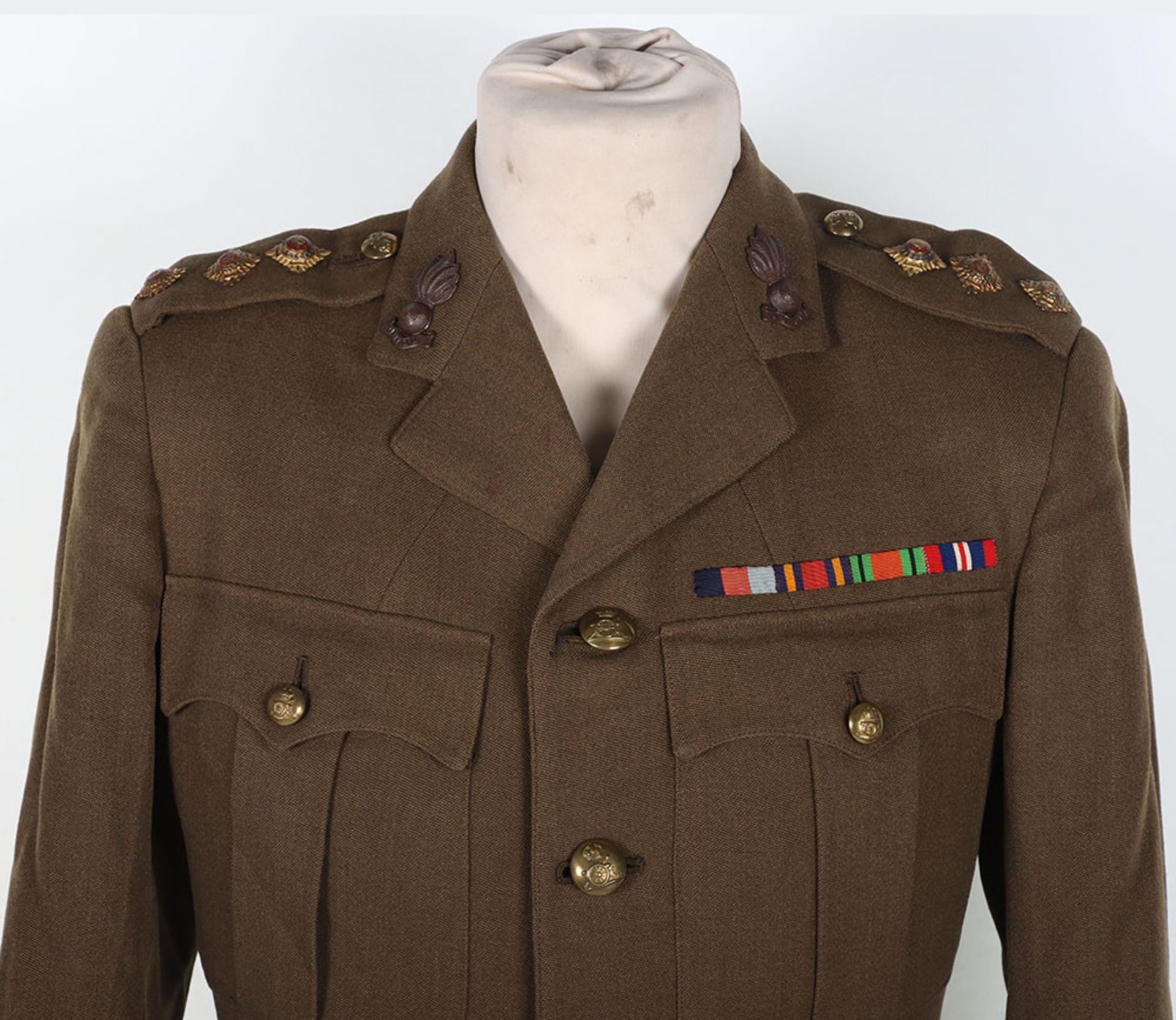 WW2 Officers Service Dress Uniform of Captain K Berry Royal Artillery - Image 3 of 13