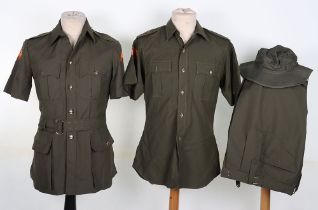 British Post War Royal Signals Officers Jungle Green Uniform