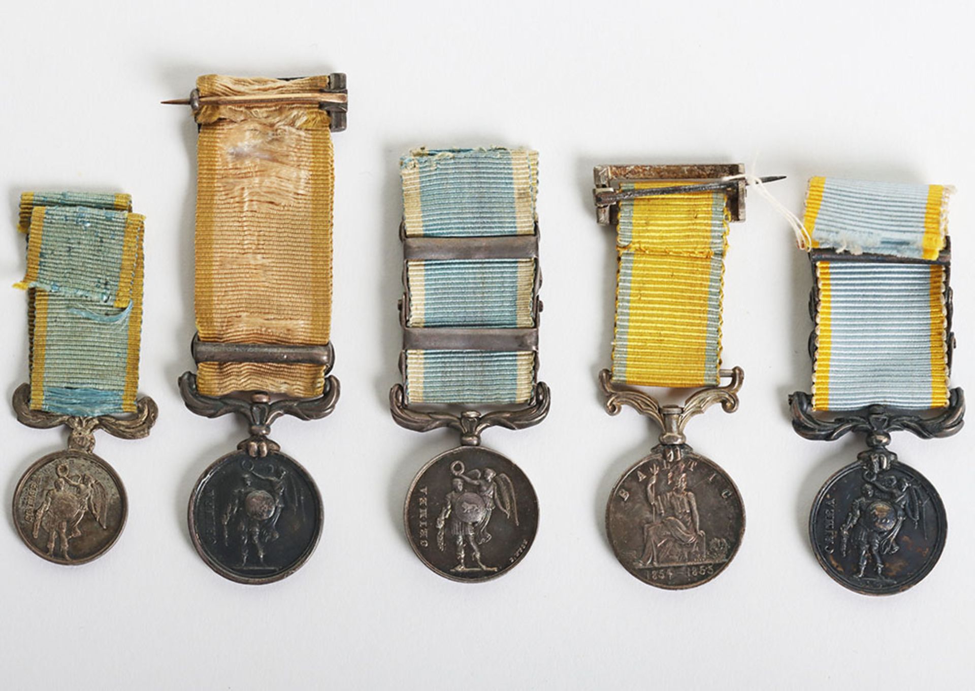 Collection of 5 Contemporary Victorian Miniature Medals for Service in the Crimea and the Baltic - Image 5 of 9
