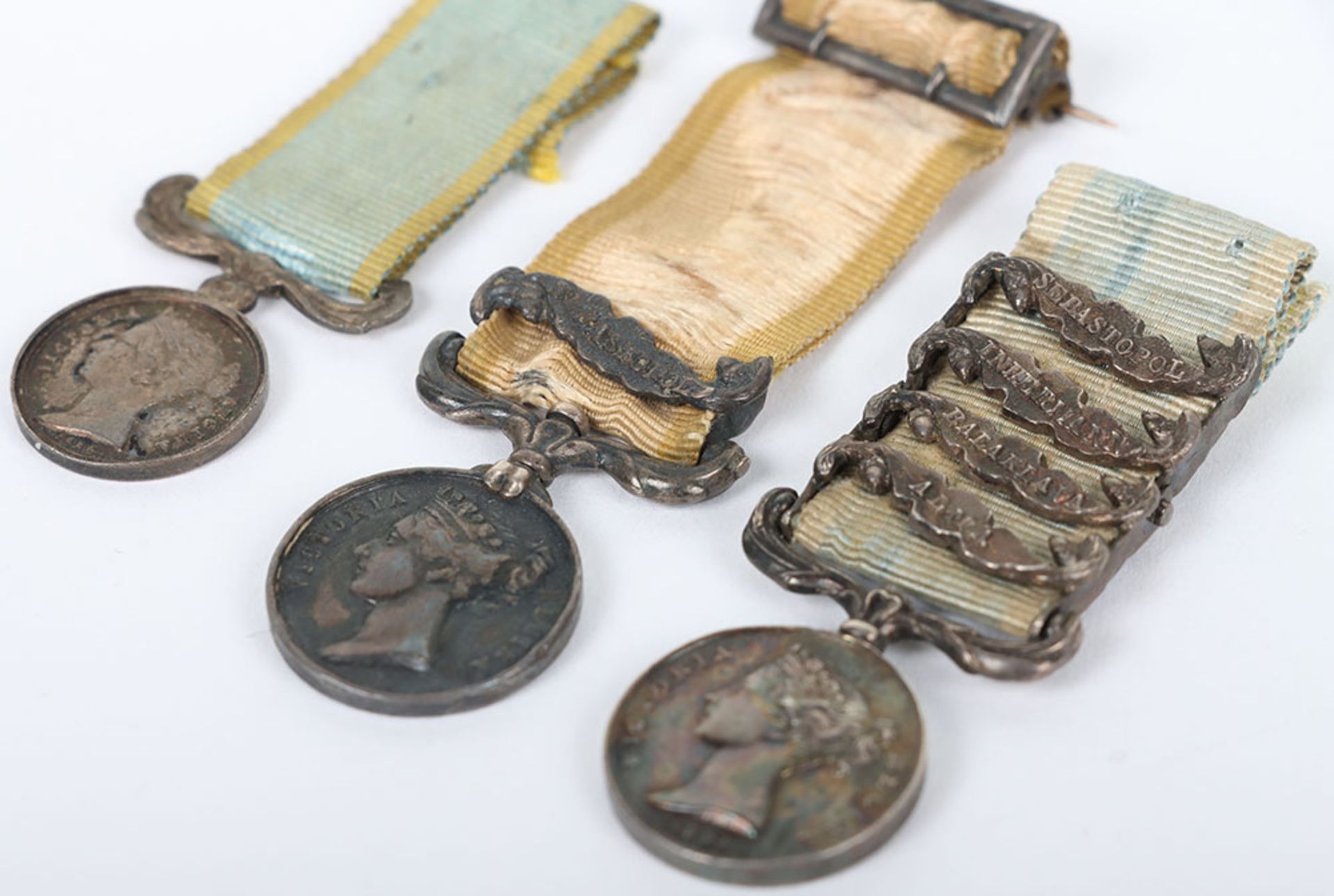 Collection of 5 Contemporary Victorian Miniature Medals for Service in the Crimea and the Baltic - Image 8 of 9