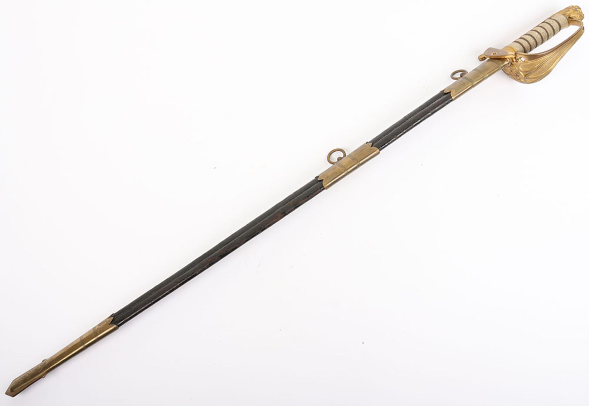Scarce Royal Naval Reserve Officers Sword - Image 9 of 10