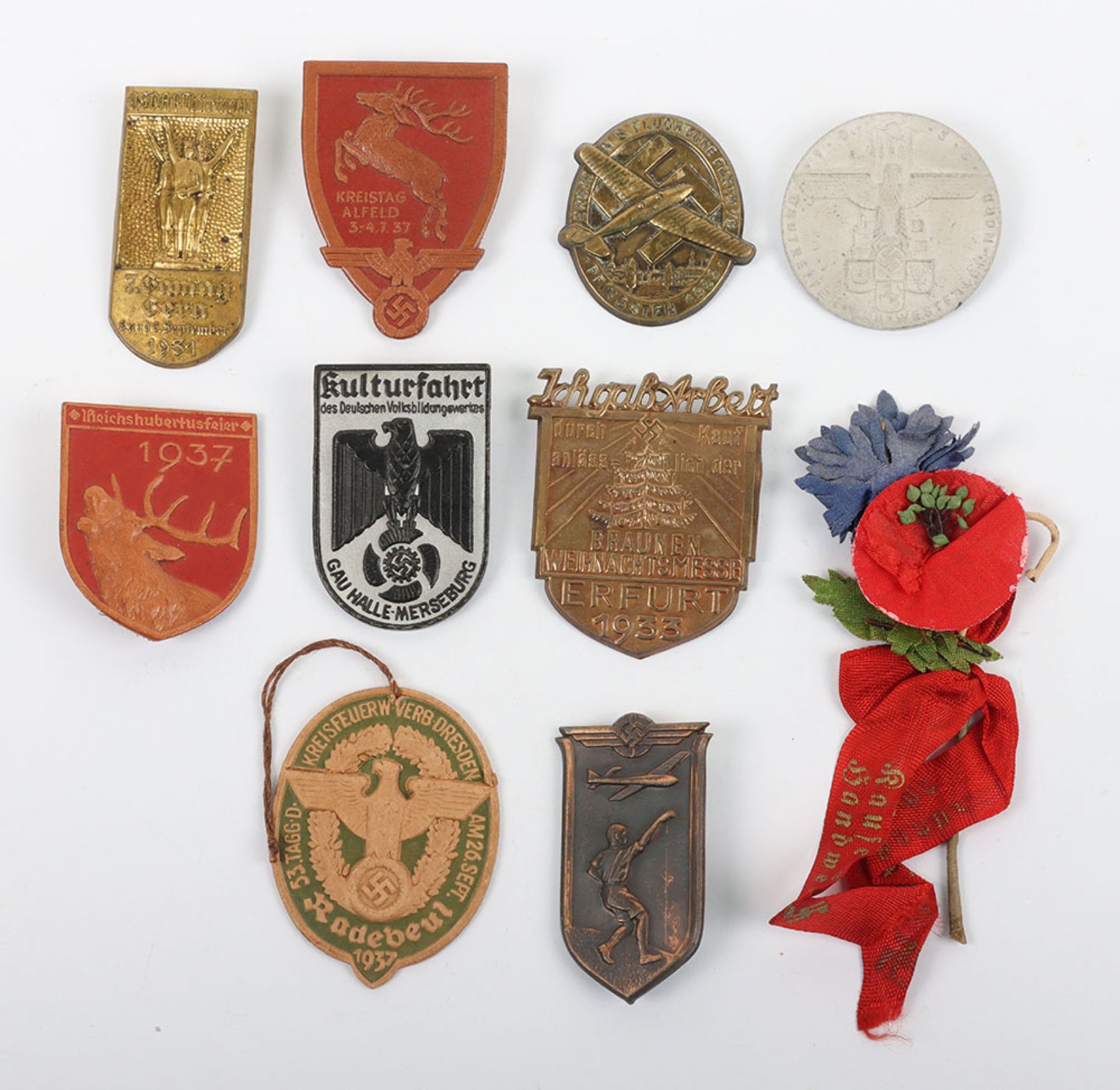 10x German Third Reich Rally / Day Badges - Image 2 of 3
