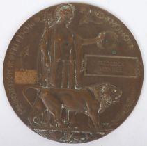 Great War Bronze Memorial Plaque Royal Scots Fusiliers 2nd Day of Battle of Loos Casualty