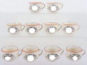 10x Fieldings WW2 Novelty Miniature Chamber Pots