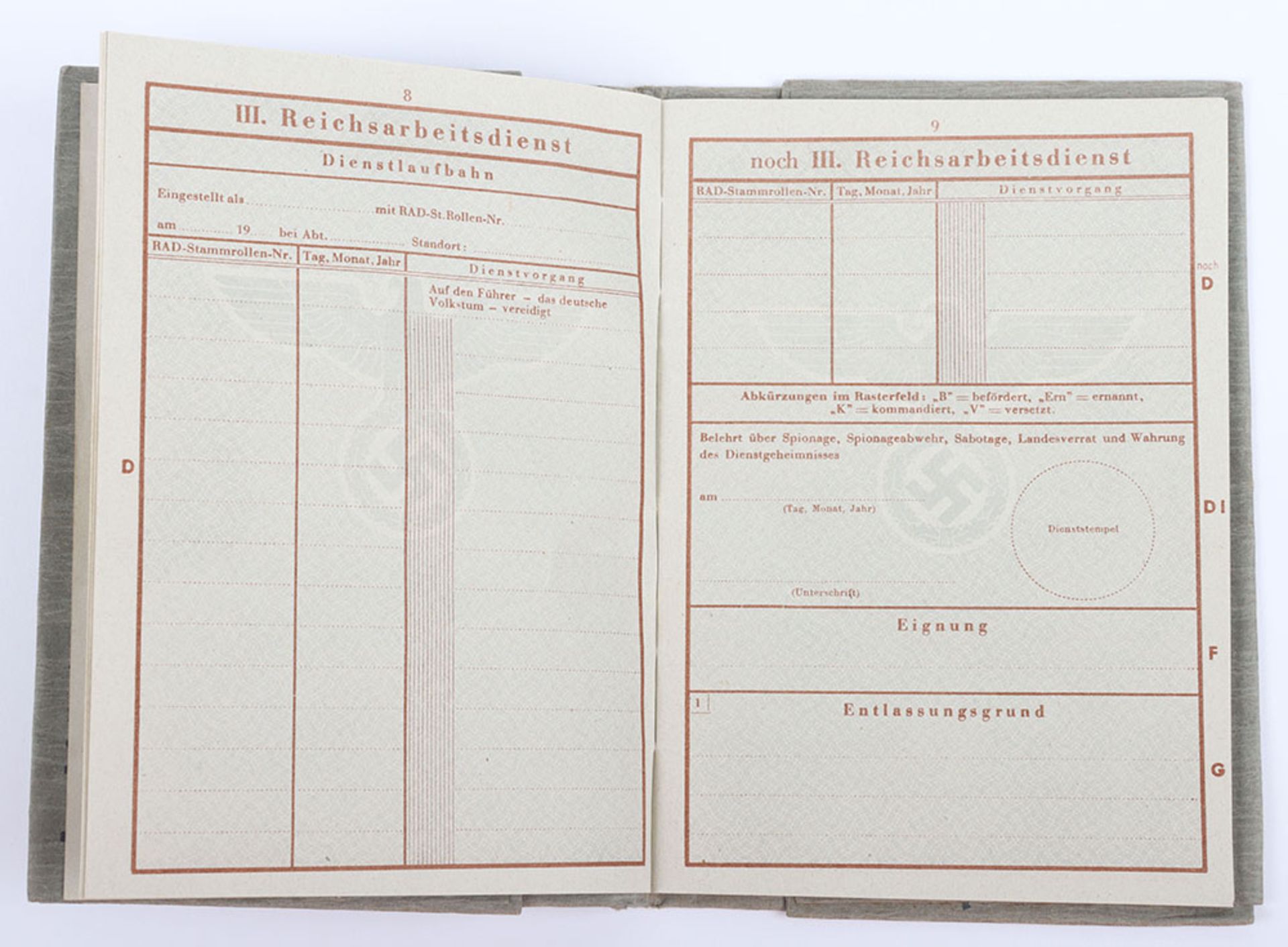 WW2 German Armed Forces Wehrpass Issued in April 1945 - Image 13 of 37