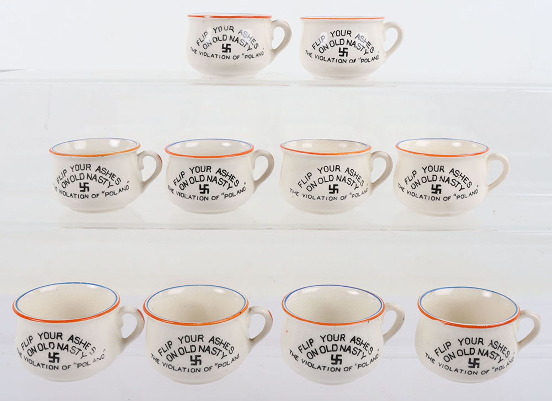 10x Fieldings WW2 Novelty Miniature Chamber Pots - Bild 2 aus 5