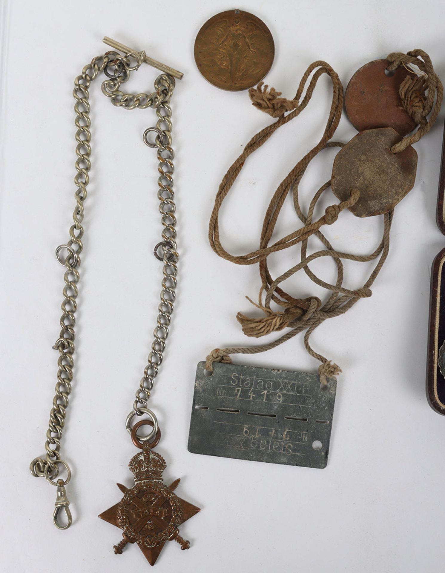 An Interesting Family Medal Group to an Interwar Period Professional Footballer who was Taken Prison - Image 5 of 10