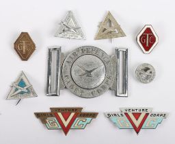 Grouping of Cadets and Girls Venture Corps Badges