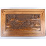 Imperial Russian Carved Memorial of War Box by P. Hvostov