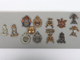 Collection of War Raised Cavalry Regiment Badges