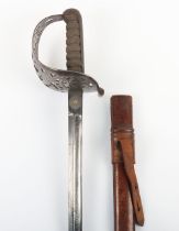 British Late Victorian Heavy Cavalry Officers Undress Sword by Hawkes & Co