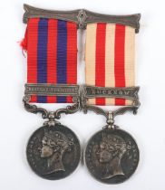 Victorian Campaign Medal Pair for Service in India with the 3rd Battalion Rifle Brigade