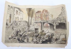 Interesting Sketch of Battle of Yser 1914 Interest