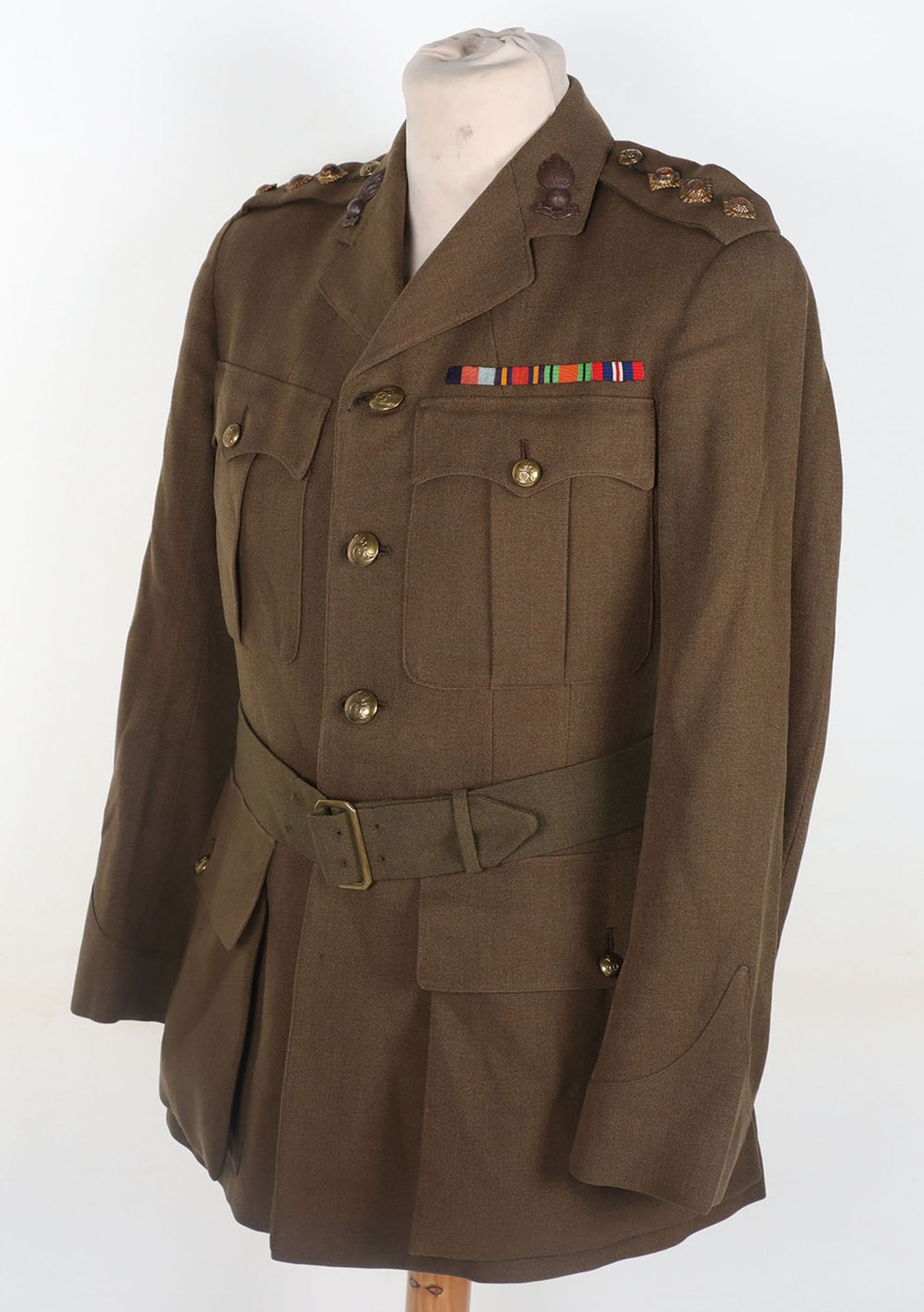 WW2 Officers Service Dress Uniform of Captain K Berry Royal Artillery - Image 6 of 13