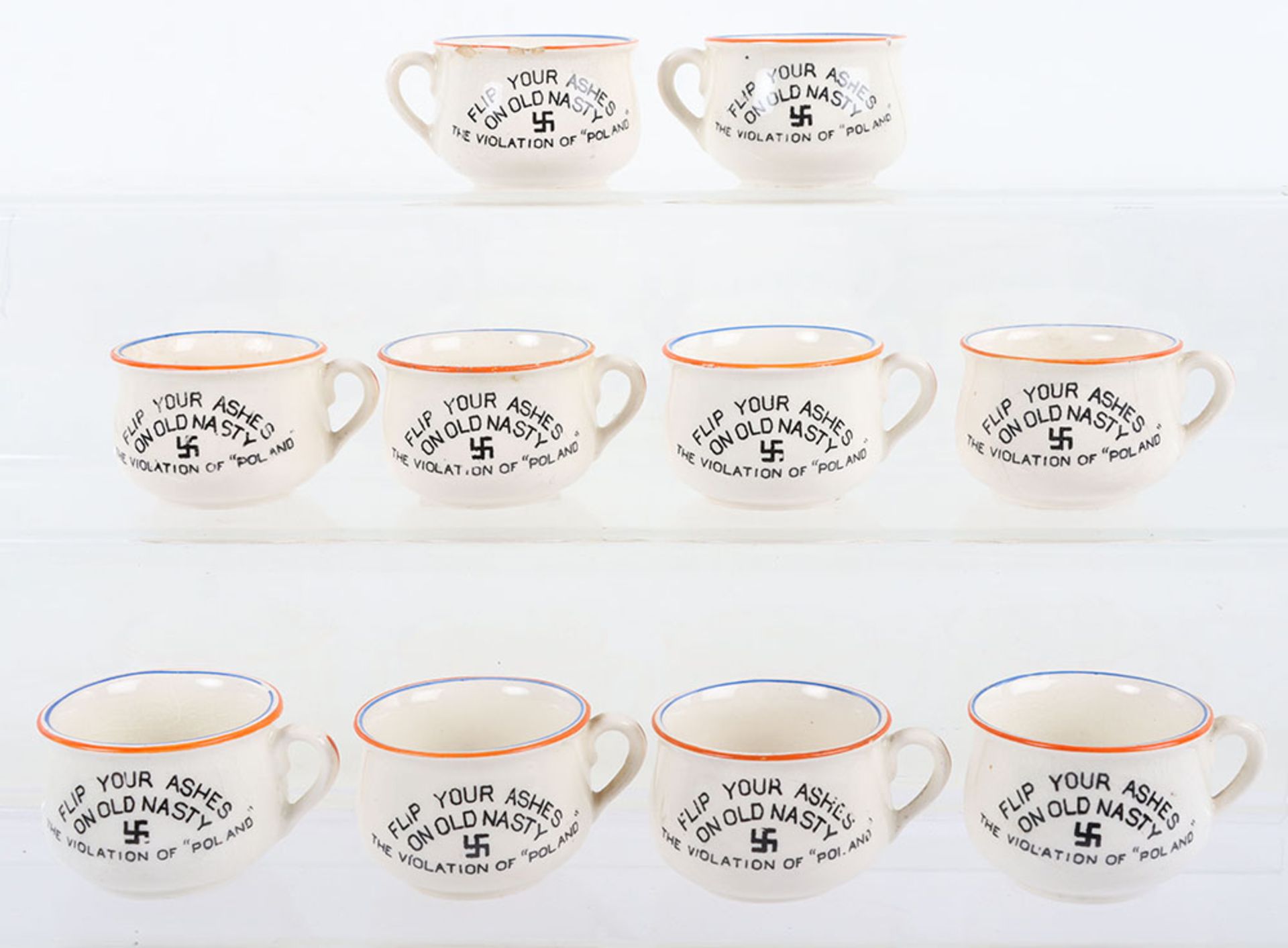 10x Fieldings WW2 Novelty Miniature Chamber Pots - Bild 2 aus 5