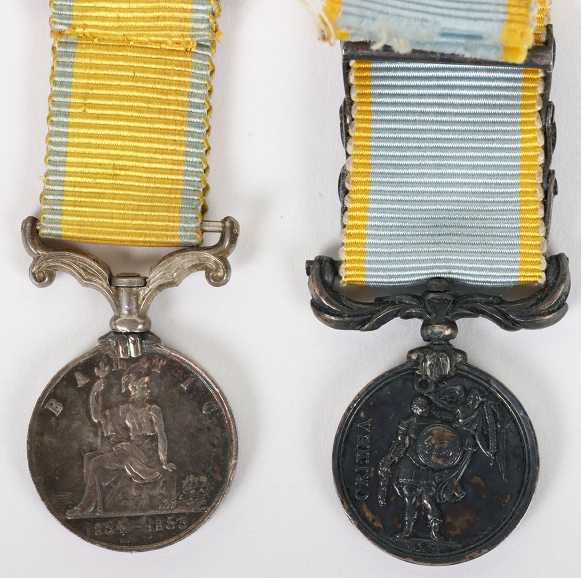 Collection of 5 Contemporary Victorian Miniature Medals for Service in the Crimea and the Baltic - Image 7 of 9