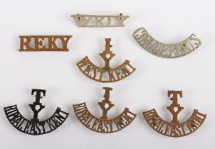 Grouping of Kent & Sussex Regimental Shoulder Titles