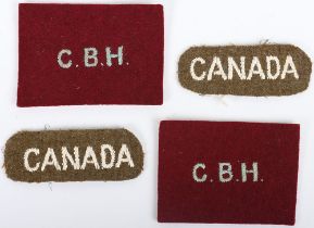 WW2 Canadian Cape Breton Highlanders Cloth Formation Signs