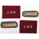 WW2 Canadian Cape Breton Highlanders Cloth Formation Signs
