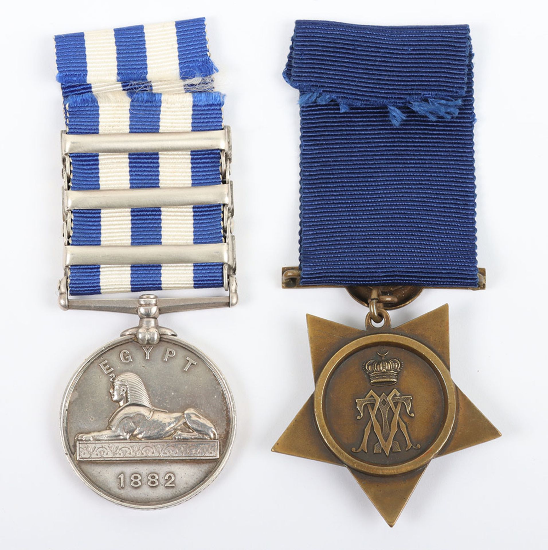 Egypt & Sudan Campaign Medal Pair to the 1st Battalion Gordon Highlanders - Image 7 of 9