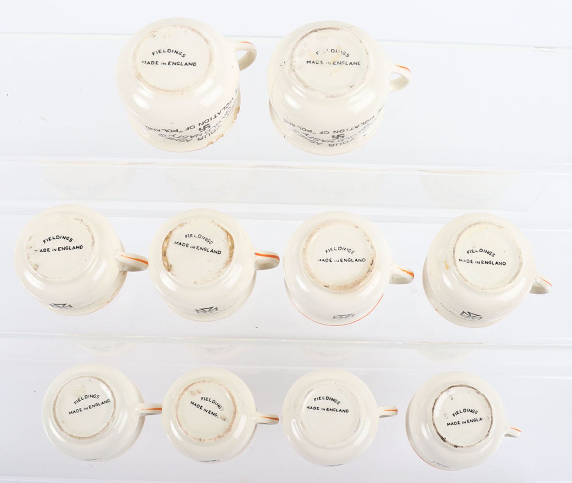 10x Fieldings WW2 Novelty Miniature Chamber Pots - Bild 5 aus 5